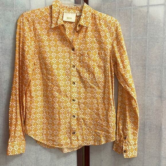 ANTHROPOLOGIE MAEVE PETRIN BUTTON DOWN SHIRT SIZE 4‎ - Picture 2 of 5